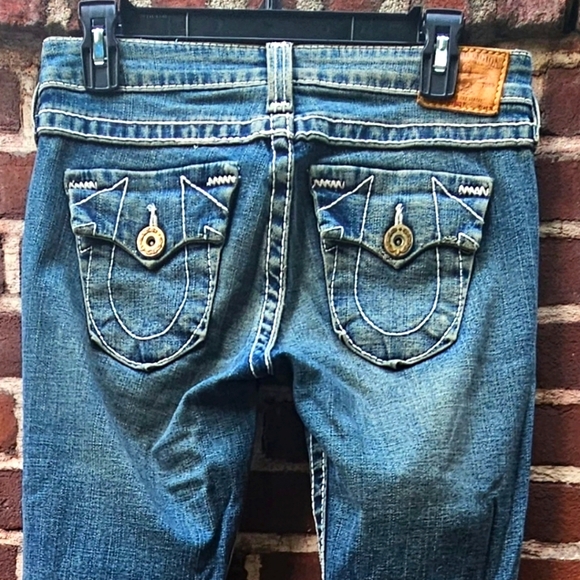 Vintage True Religion boot cut low rise denim jeans - Picture 3 of 12